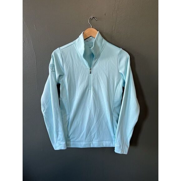 Nike Golf Womens Blue 1/4 Zip Pullover Sweatshirt Size Medium - Picture 1 of 3